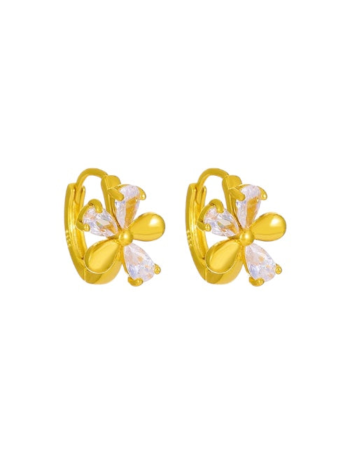 FLORA MINI HOOPS {gold}