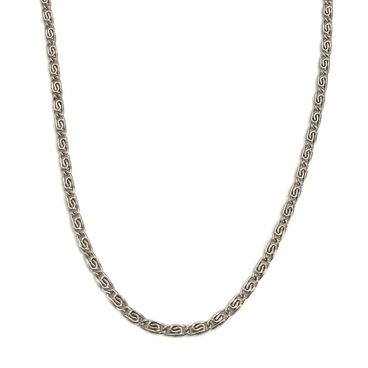 Twine silver chain