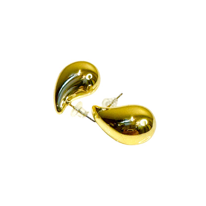 GOLD DROPLET STUDS