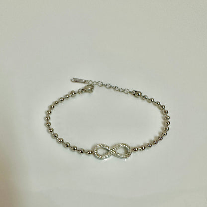 RHINESTONE INFINITY BRACELET